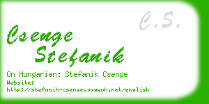 csenge stefanik business card
